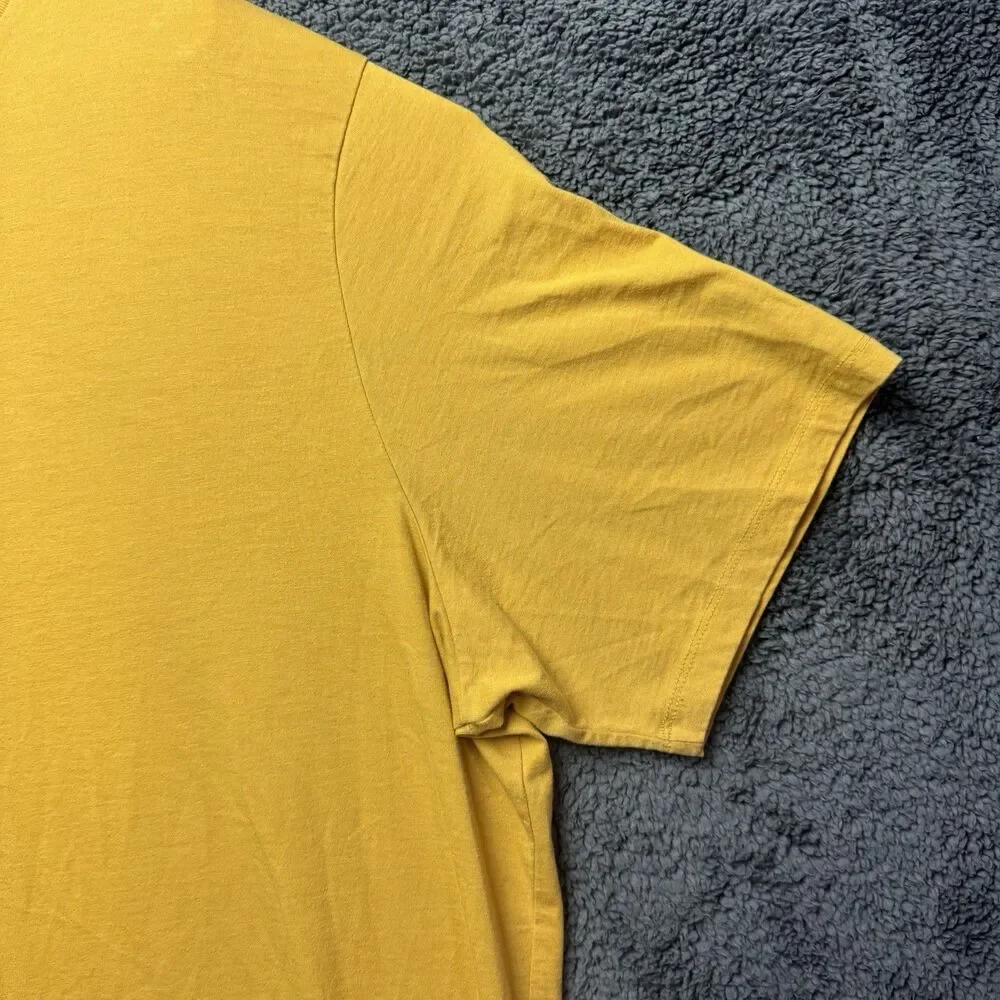 The Foundry Supply Co Mens Yellow 4XLT Big Tall Short Sleeve T-Shirt